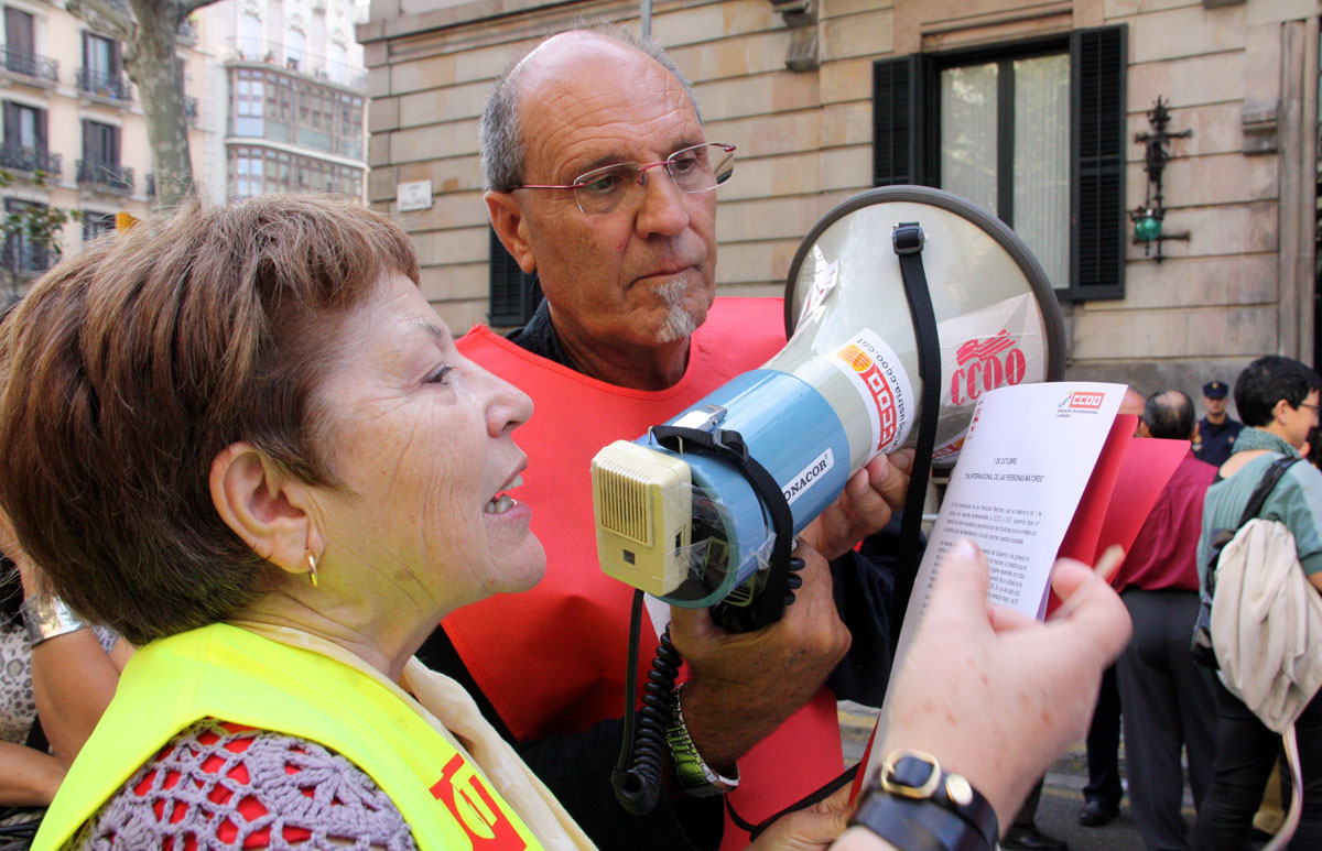 Manifestación de pensionistas en Cataluña - ACN