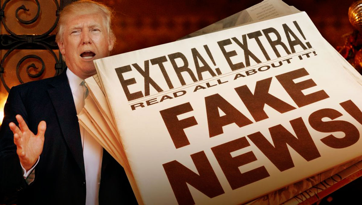 Donald Trump fake news.