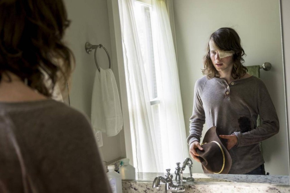 Carl Grimes interpretado por Chandler Riggs en el episodio 8x09 de ‘The Walking Dead’