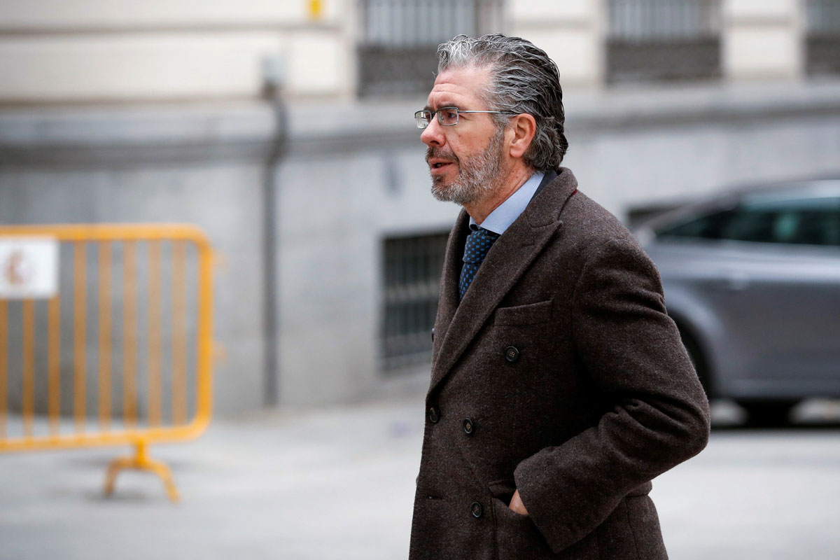 El exconsejero madrileño Francisco Granados, a su llegada a la sede de la Audiencia Nacional para prestar declaración por el caso Púnica.