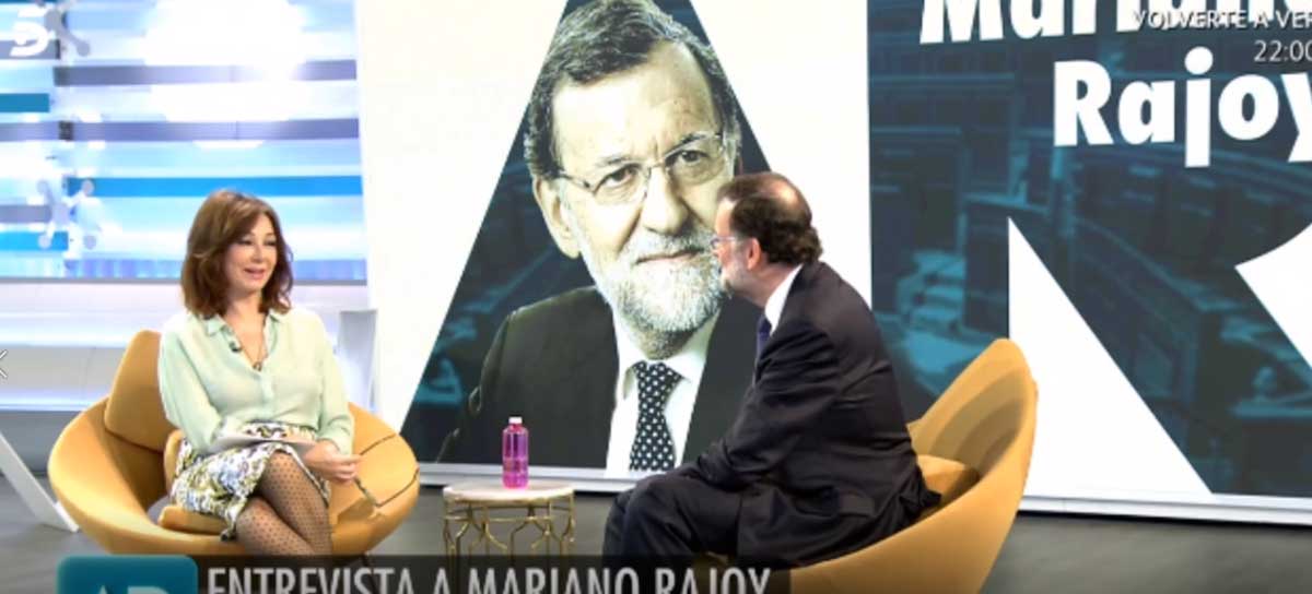 Mariano Rajoy, entrevistado por Ana Rosa Quintana