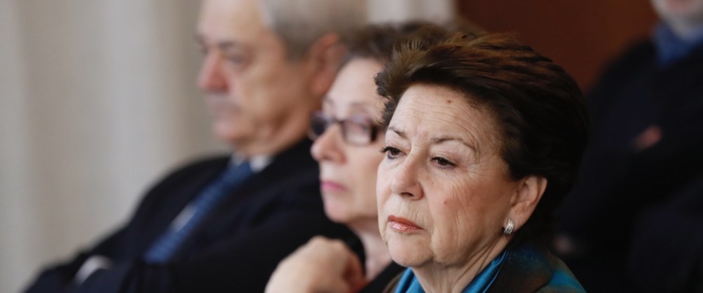 Los exconsejeros de la Junta Magdalena Álvarez, Carmen Martínez Aguayo y Francisco Vallejo, en en juicio.