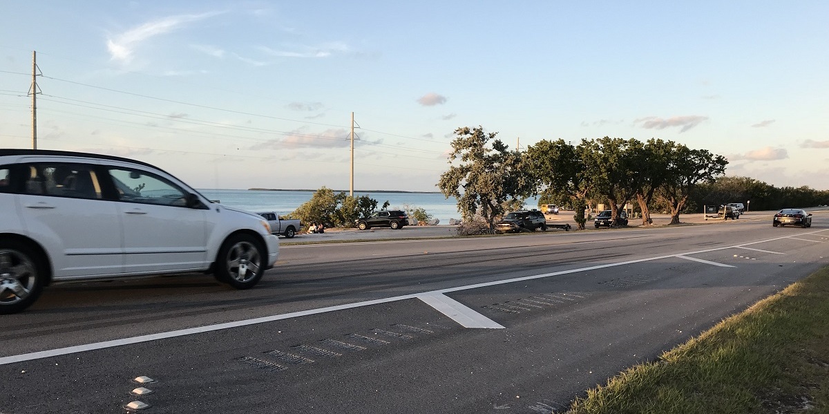 Vista de la carretera que une los Cayos con Miami, lugar donde cuatro turistas españolas fallecían  en Florida (EE.UU.)