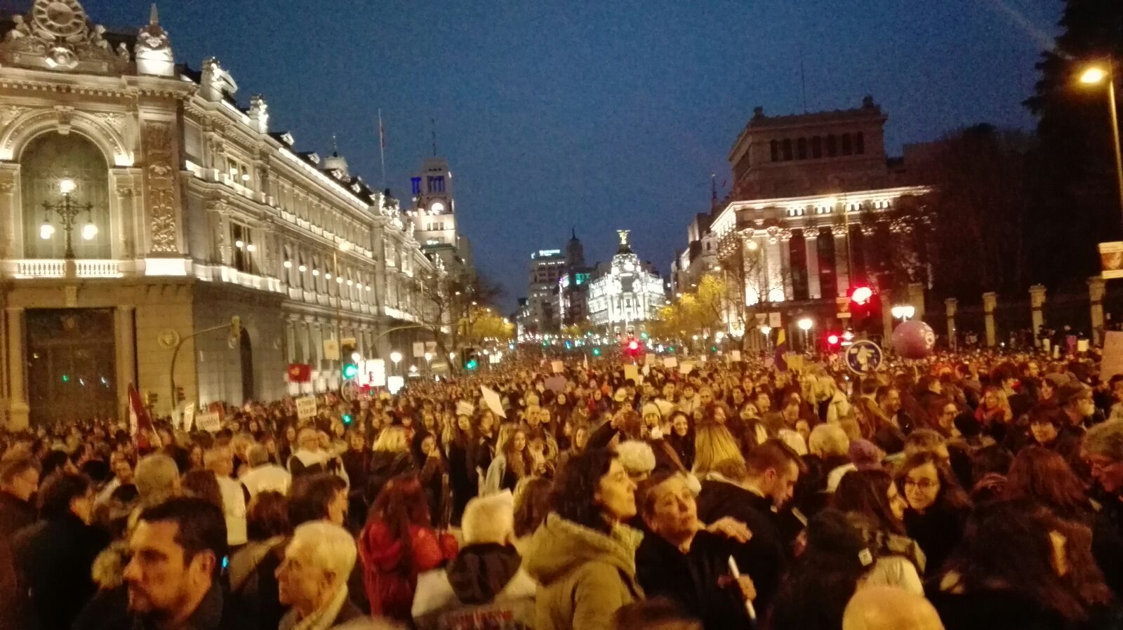 Concentración del pasado 8 de marzo en Madrid. 