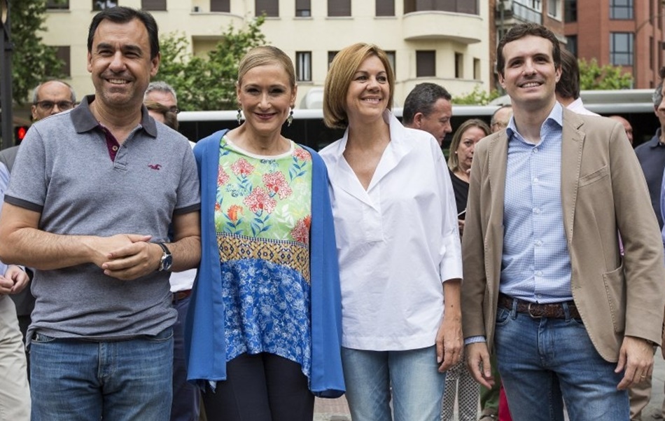 Fernando Martínez-Maíllo, Cristina Cifuentes, María Dolores de Cospedal y Pablo Casado.