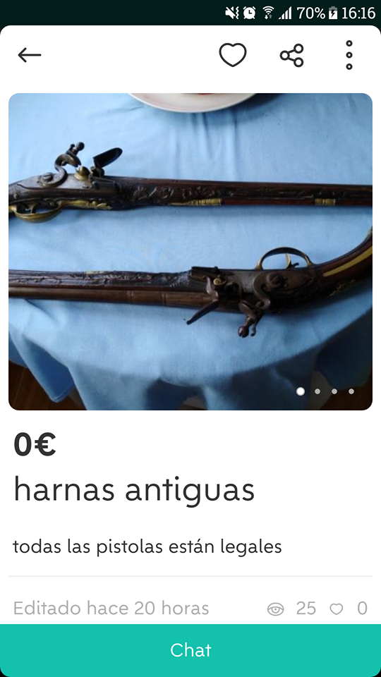 wallapuff armas antiguas