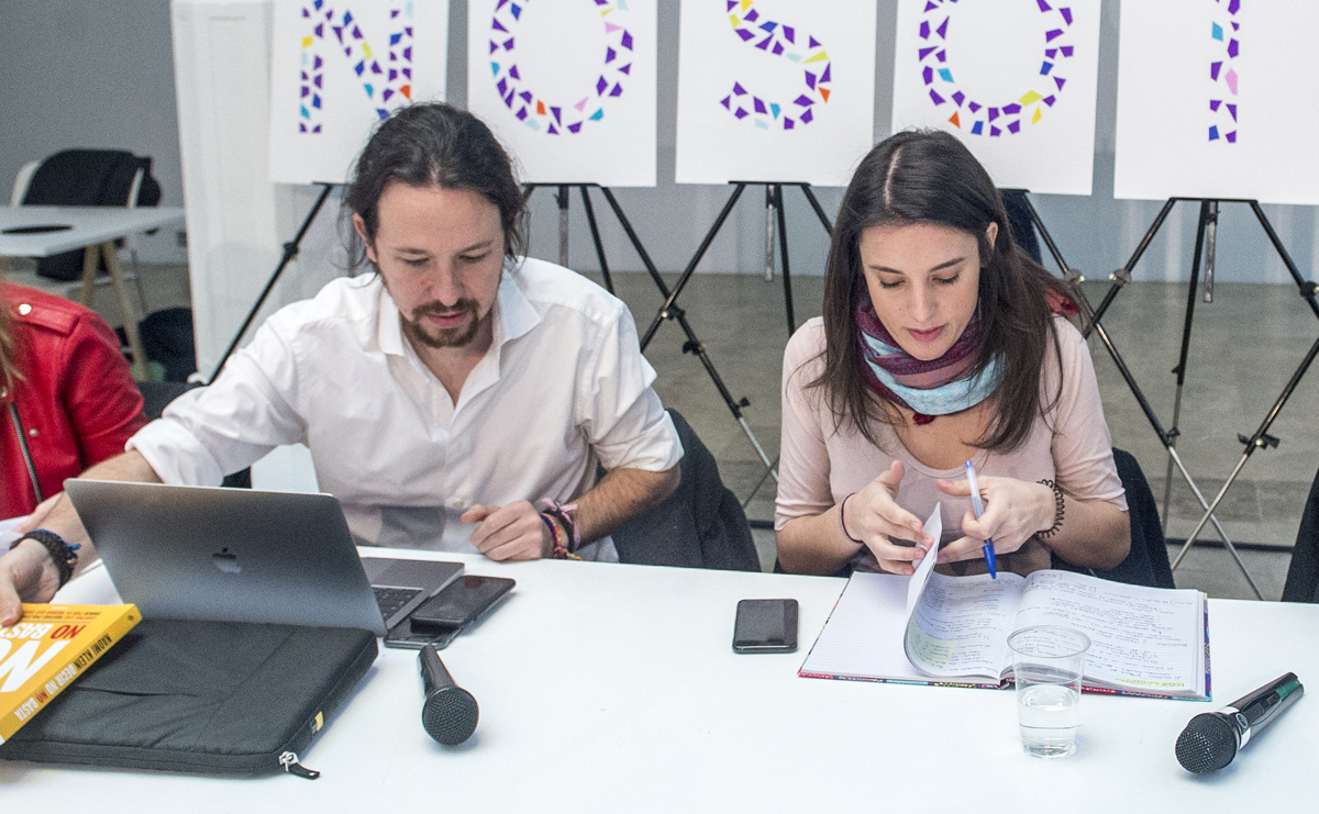 Pablo Iglesias e Irene Montero presiden la reunión del Consejo Ciudadano Estatal 