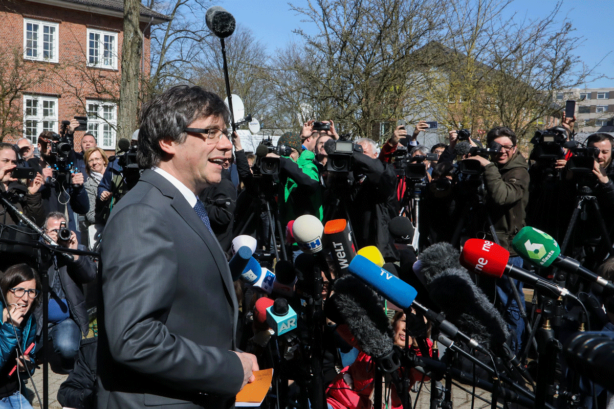 El expresidente de la Generalitat, Carles Puigdemont. 