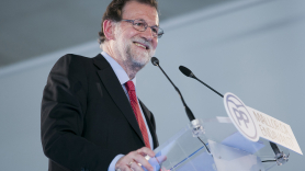Mariano Rajoy durante un mitin en Baleares 