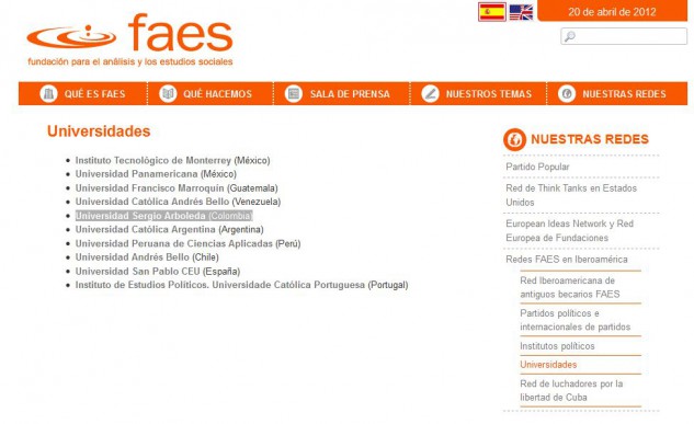 La Universidad que invistió a Rajoy honoris causa es un 'satélite' de FAES