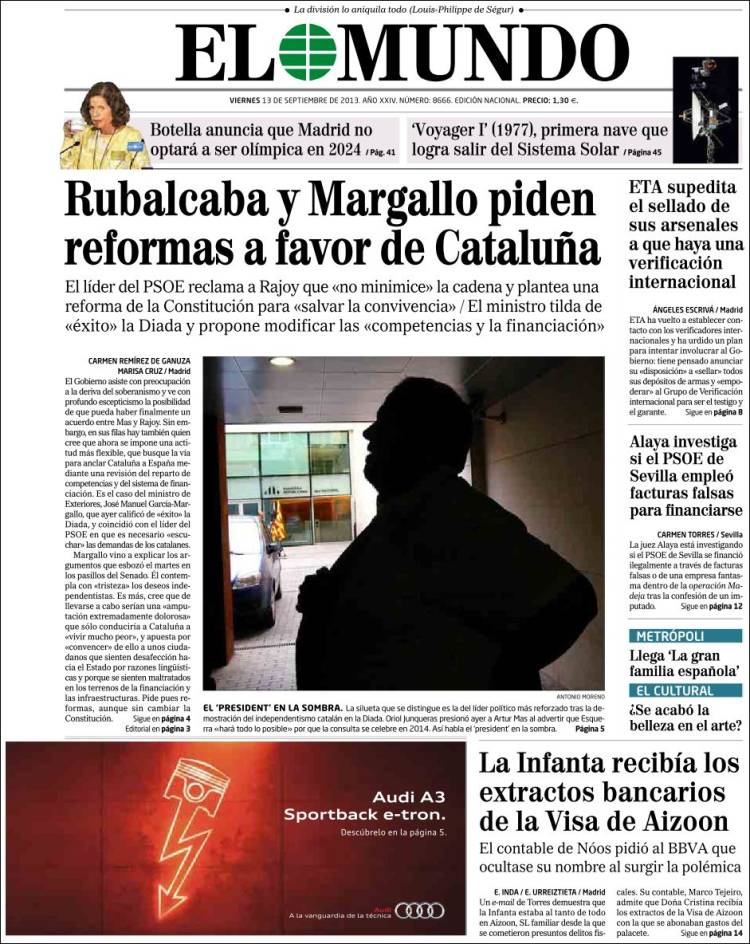 La "sorprendente" moderación de Margallo ante el desafío catalán irrita a Pedro J. y Losantos