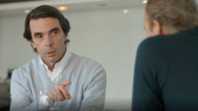 Aznar en un momento de la entrevista con Bertín Osborne en la que elogió a Albert Rivera