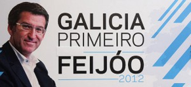 Feijóo elimina a Rajoy y las gaviotas del cartel electoral