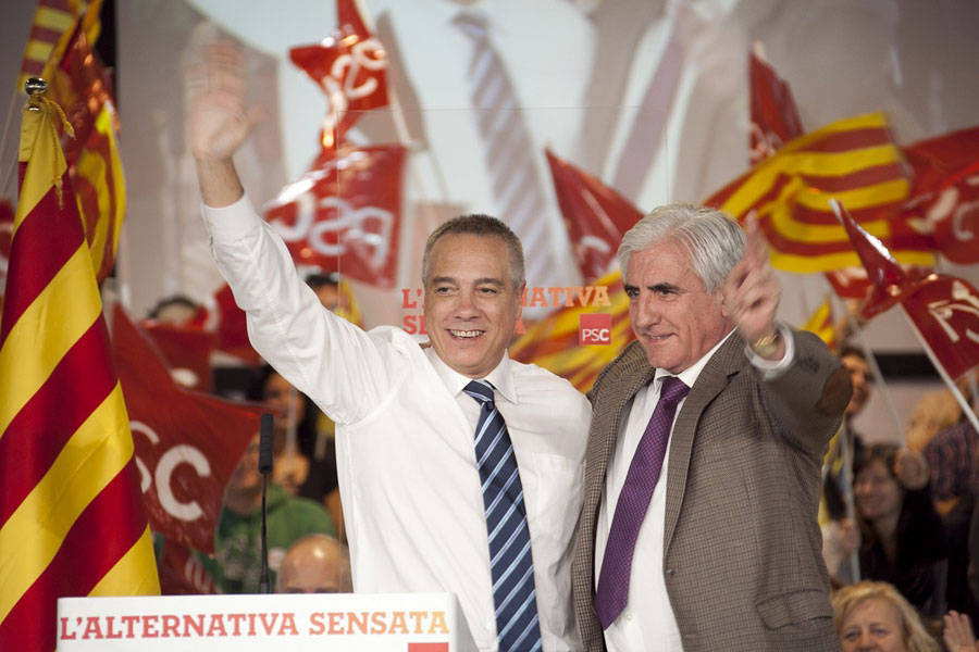 Navarro y Sopena abren la campaña de los socialistas al grito de “Visca Catalunya y visca la España federal”
