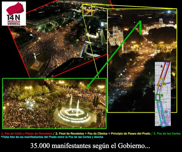 Indignación en las redes sociales contra Cifuentes por burlarse de los '35.000 manifestantes' de Madrid