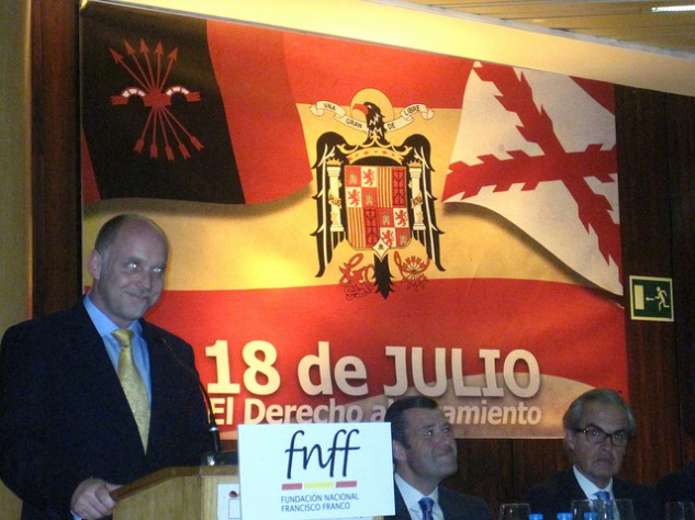 El 18 de julio el Palacio de Congresos acogió un acto que acabó con gritos de “Viva Franco y Cristo Rey”