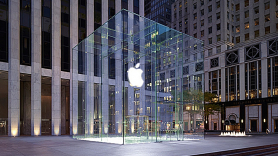 Imagen de archivo de la sede de Apple en Nueva York.