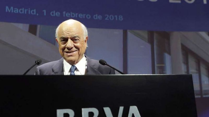 El presidente del BBVA, Francisco González