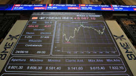 Panel de cotizaciones del Ibex 35