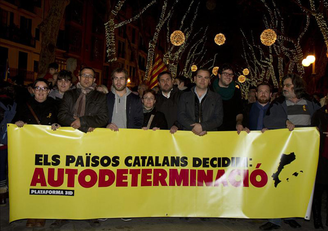 Manifestación en Mallorca por la independencia de los 'Países Catalanes'