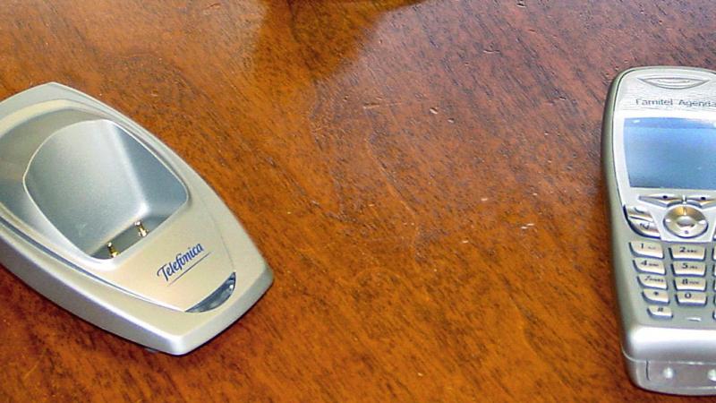 Imagen de archivo de un teléfono fijo