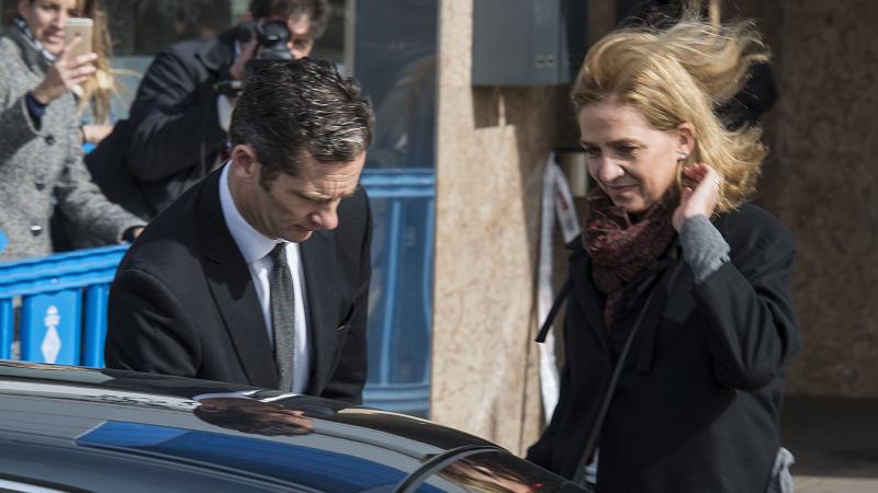Iñaki Urdangarín junto a su esposa, la infanta Cristina.