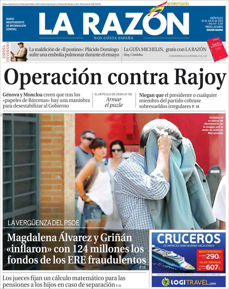 Marhuenda, a la yugular de Pedro J. a quien acusa de conspirar contra Rajoy