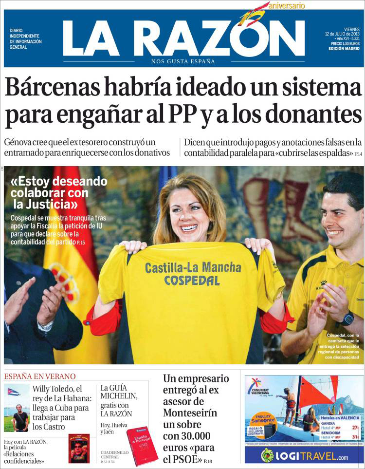 Marhuenda, ¿no te da vergüenza la enésima portada 'lavando' los trapos sucios de Génova 13?