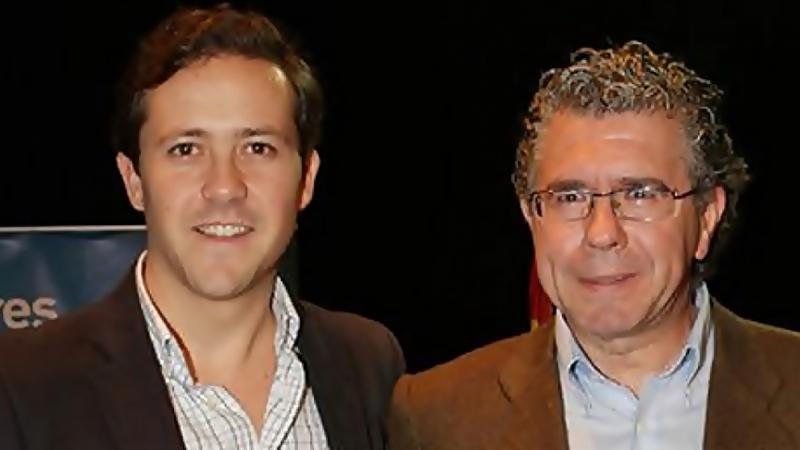 Carlos Velázquez y Francisco Granados juntos en Seseña en una imagen de 2011. 