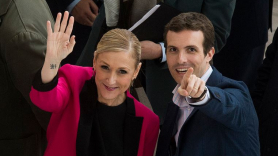 Cristina Cifuentes junto a Pablo Casado