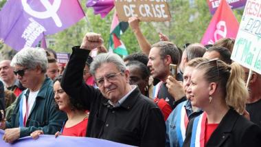 May 1, 2026, Paris, France, France: Manifestation du 1er Mai - Fete du Travail - Eric Coquerel - Manon Aubry - Jean-Luc Mélenchon - Mathilde Panot,Image: 1095685462, License: Rights-managed, Restrictions: * Belgium, France, Germany Rights Out *, Model Release: no, Credit line: Michtof / Zuma Press / Europa Press Editorial. EP.