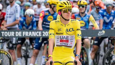 El ciclista esloveno Tadej Pogacar, con el maillot amarillo del Tour de Francia. Europa Press.