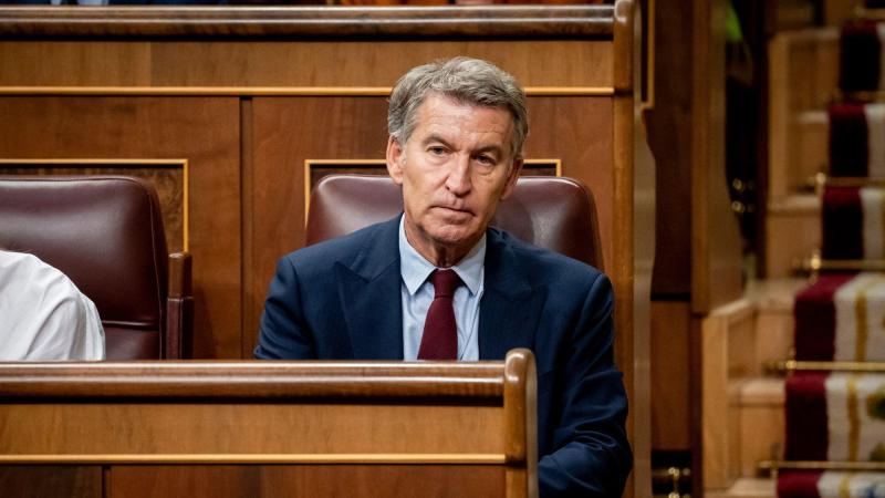 El presidente del PP, Alberto Núñez Feijóo, en el Congreso de los Diputados, a 30 de septiembre de 2026, en Madrid. EP.