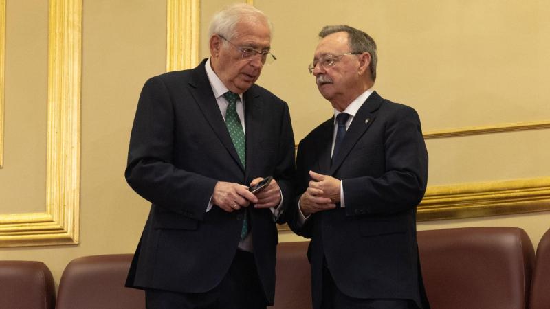 El presidente de Melilla, Juan José Imbroda, junto con el presidente de Ceuta, Juan Jesús Vivas. EP.