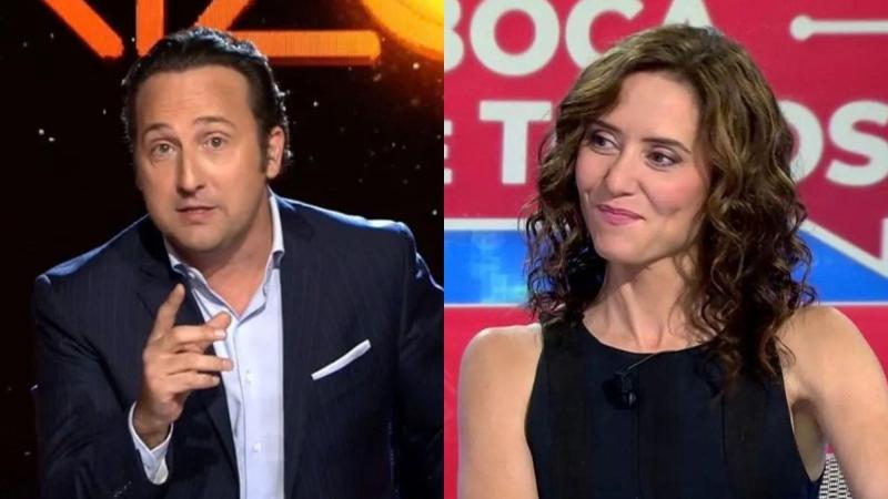Iker Jiménez e Isabel Díaz Ayuso. MEDIASET ESPAÑA.
