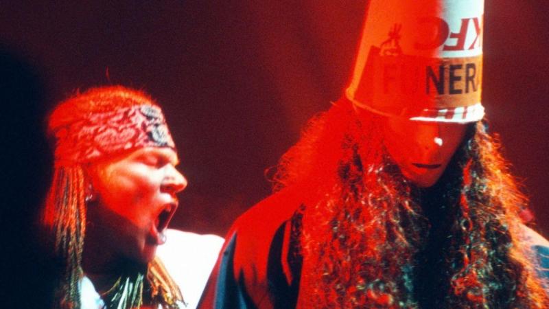 Buckethead y Axl Rose en directo