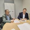 Francisco Zamora Catalá y David González Wonham durante la firma del convenio 