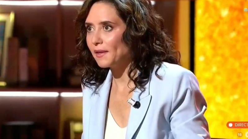 Isabel Díaz Ayuso en 'Horizonte'. MEDIASET ESPAÑA.