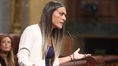 La portavoz de Junts en el Congreso, Miriam Nogueras, interviene durante una sesión plenaria, en el Congreso de los Diputados, a 2 de octubre de 2026. EP.