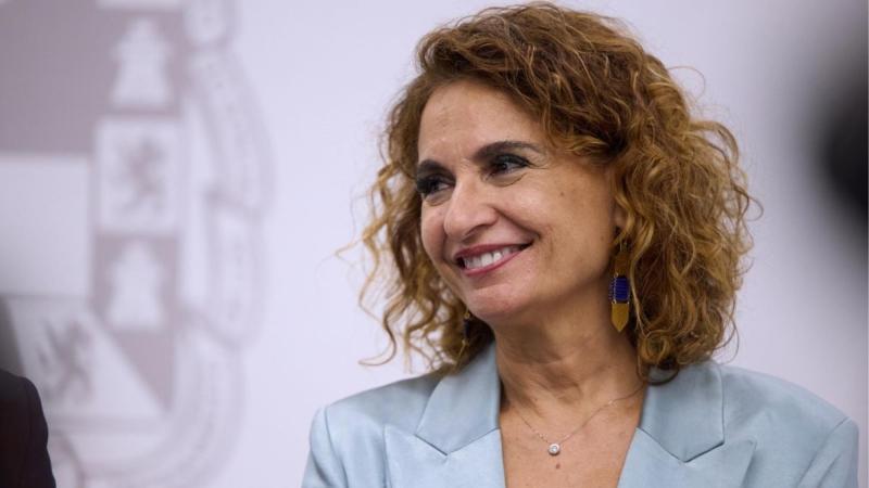 María Jesús Montero durante su visita a Jaén