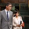 El presidente del Gobierno, Pedro Sánchez, llega junto a la ministra de Vivienda y Agenda Urbana, Isabel Rodríguez, al pleno del Congreso de los Diputados. EP