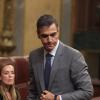 El presidente del Gobierno, Pedro Sánchez, en el pleno del Congreso de los Diputados. EP