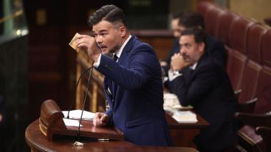 El portavoz de ERC en el Congreso, Gabriel Rufián. EP.
