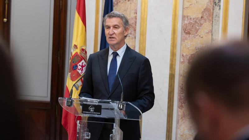 El presidente del Partido Popular, Alberto Núñez Feijóo. EP.
