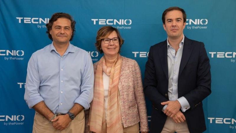 Rafael Gozalo, co ceo y co founder de thePower Education; Belén García Díaz, directora general del Servicio Público de Empleo, y Antón Adanero, ceo de Tecnio