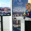 La alcaldesa de Alcalá de Guadaira en la presentación de una de las promociones de la empresa pública Vive Alcalá