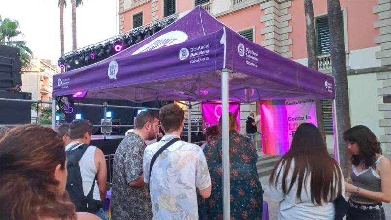 Los Punts Lila en los espacios públicos de ocio son un recurso puntual pensado para fiestas, conciertos y actividades de entretenimiento. Foto: Diputació de Barcelona