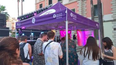 Los Punts Lila en los espacios públicos de ocio son un recurso puntual pensado para fiestas, conciertos y actividades de entretenimiento. Foto: Diputació de Barcelona