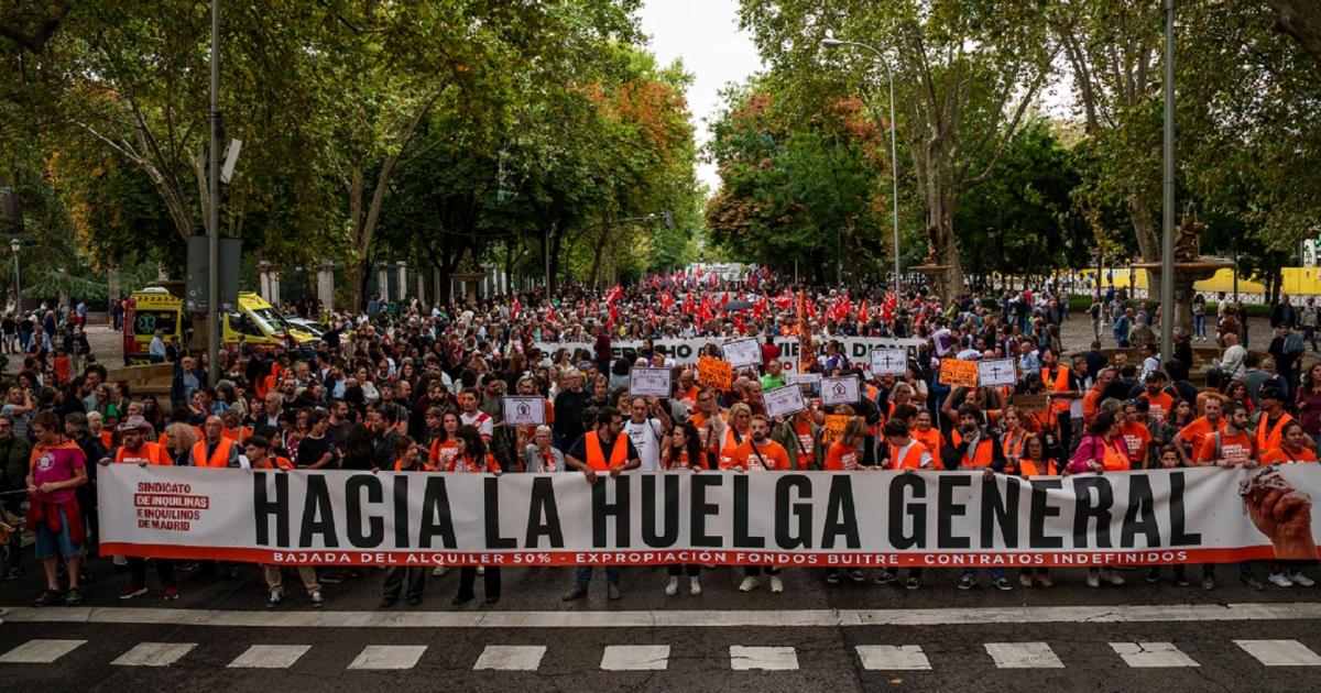una movilización histórica recorre las calles por el derecho a la vivienda