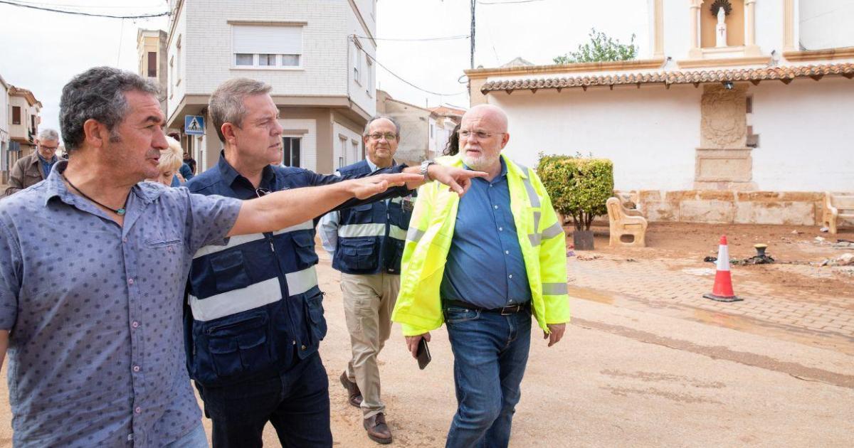 Page pedirá el martes la zona catastrófica para Madrigueras tras la riada que ha dejado graves daños